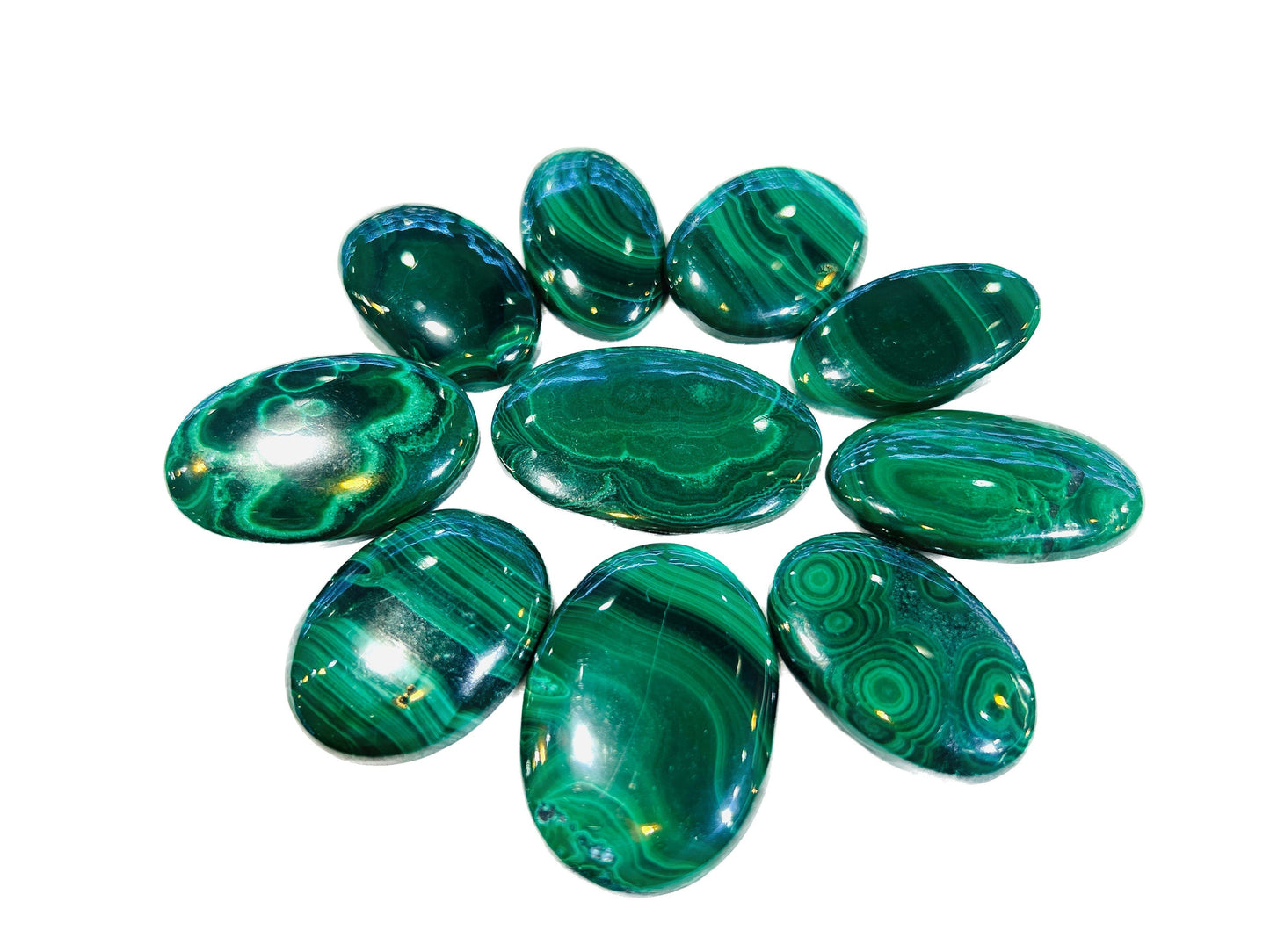 Malachite Oval Shape Cabochon stone