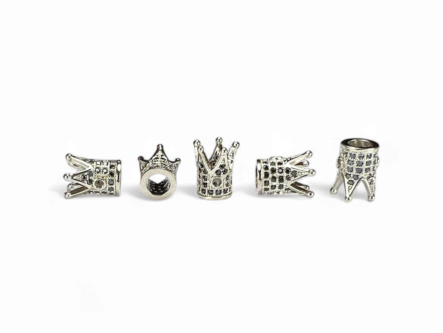 Beads Spacer, Charms, Finding Long Crown Shape Pack of 2