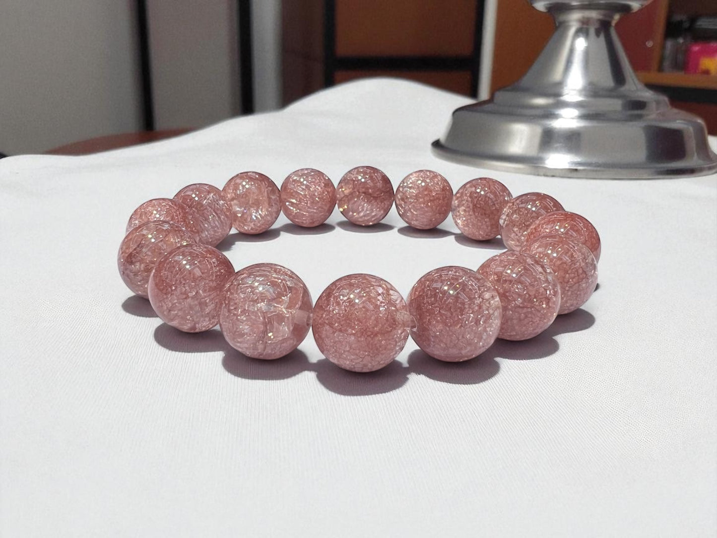 Crackle Quartz Rose Gold Colour
