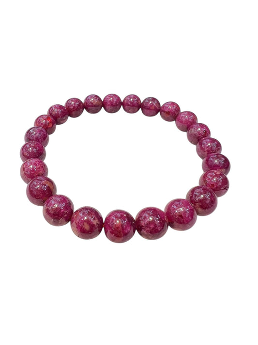 Ruby Bracelet Natural, Handmade Crystal Jewelry Handmade for Prosperity, Protection, For Jewelry Necklaces, Bracelets Crafting
