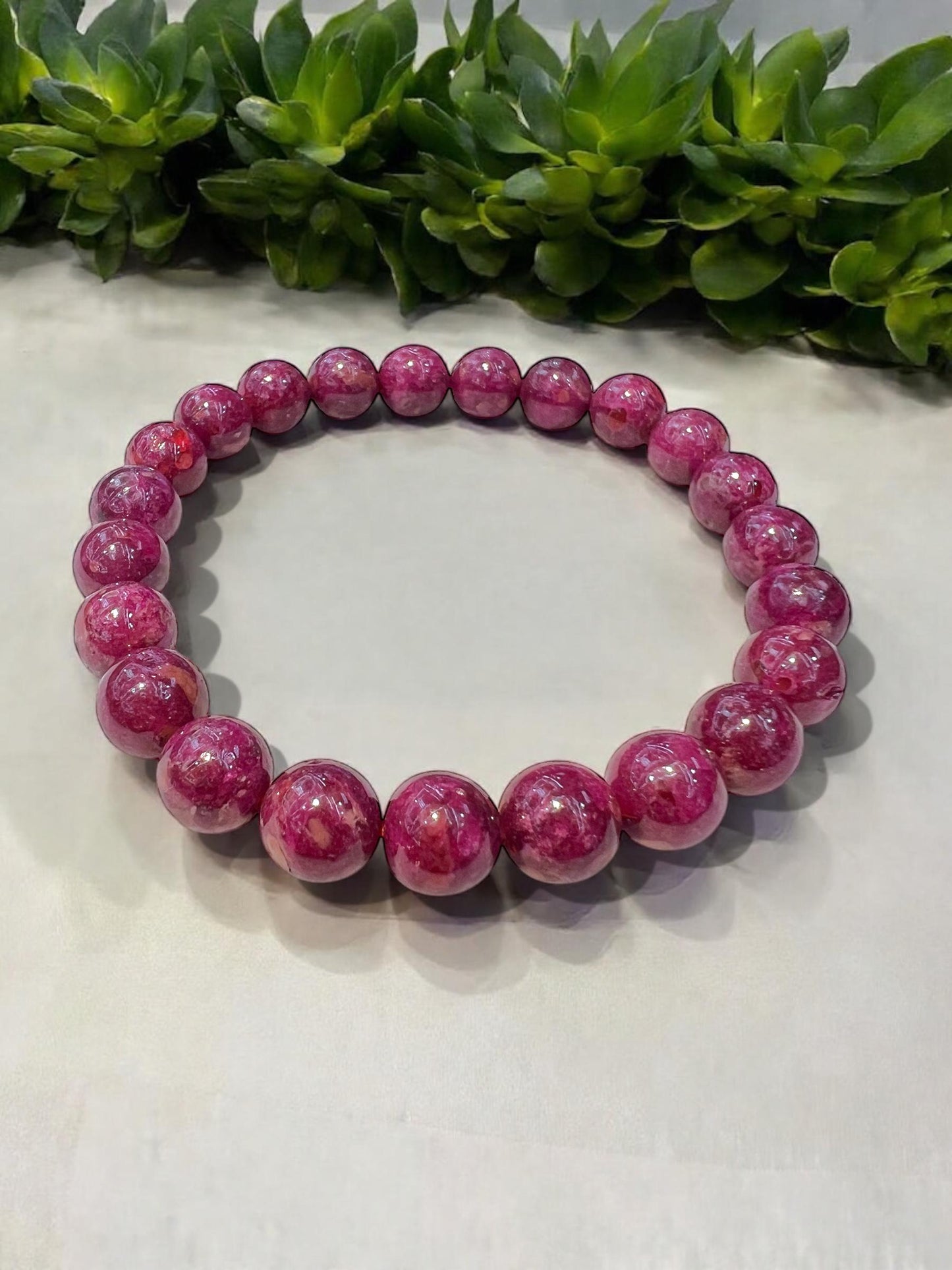 Ruby Bracelet Natural, Handmade Crystal Jewelry Handmade for Prosperity, Protection, For Jewelry Necklaces, Bracelets Crafting