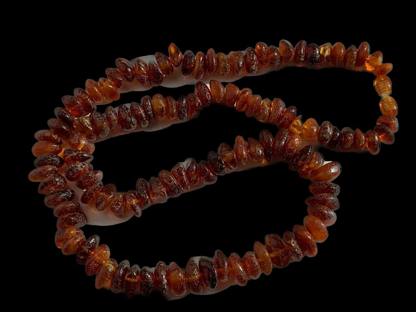 Natural Amber Beads – 5-6mm Smooth Gemstone Strand, 18 Inch Length Perfect for Jewelry Crafting Necklaces, Bracelets Crafting & Accessories
