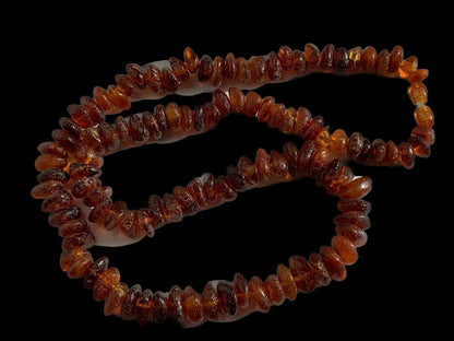 Natural Amber Beads – 5-6mm Smooth Gemstone Strand, 18 Inch Length Perfect for Jewelry Crafting Necklaces, Bracelets Crafting & Accessories