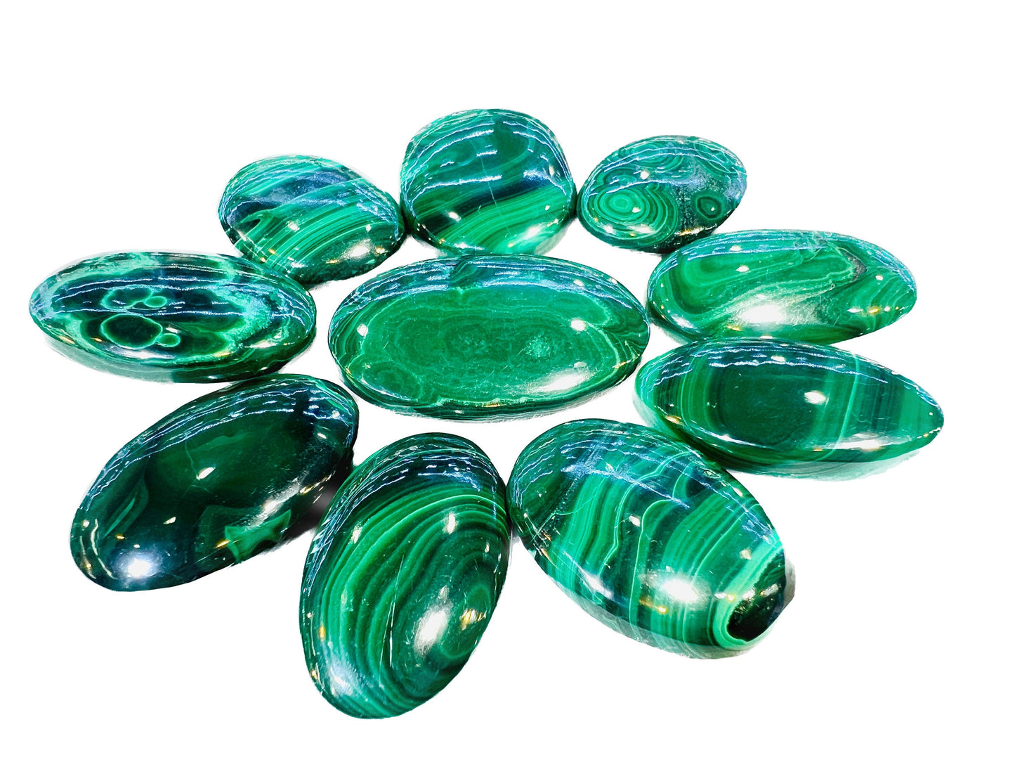 Malachite Oval Shape Cabochon stone