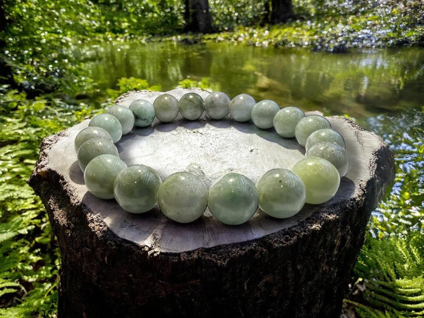 Green Myanmar(Burmese) Jade Bracelet Natural Handmade for Prosperity, Protection, For Jewelry Necklaces, Bracelets Crafting