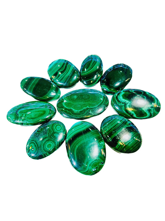Malachite Oval Shape Cabochon stone