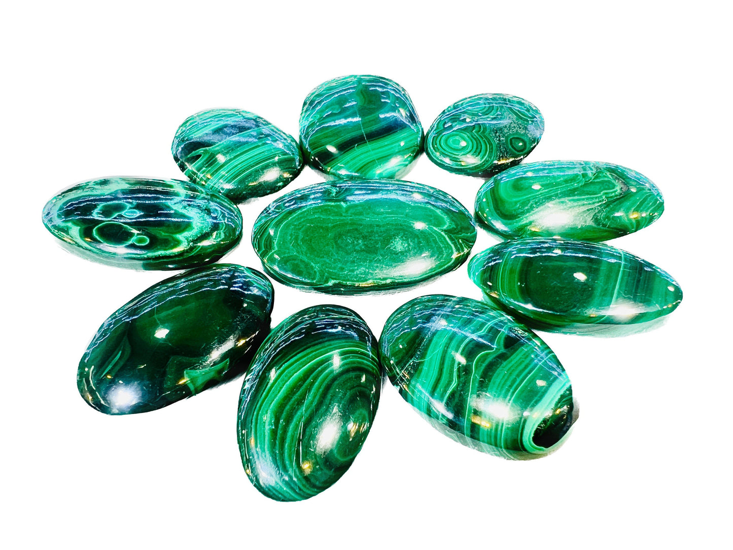 Malachite Oval Shape Cabochon stone
