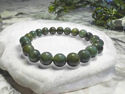 Dark Green Myanmar(Burmese) Jade Bracelet Natural Handmade for Prosperity, Protection, For Jewelry Necklaces, Bracelets Crafting