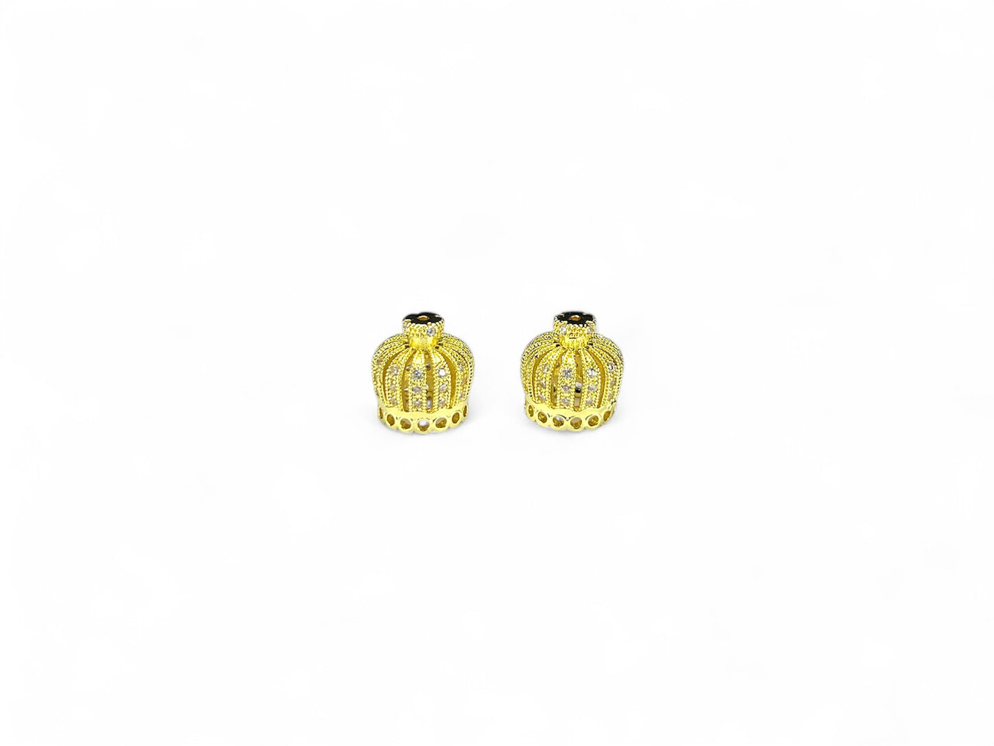 Beads Spacer, Charms, Finding Crown Shape Pack of 2