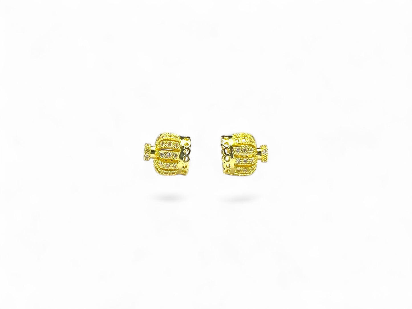 Beads Spacer, Charms, Finding Crown Shape Pack of 2