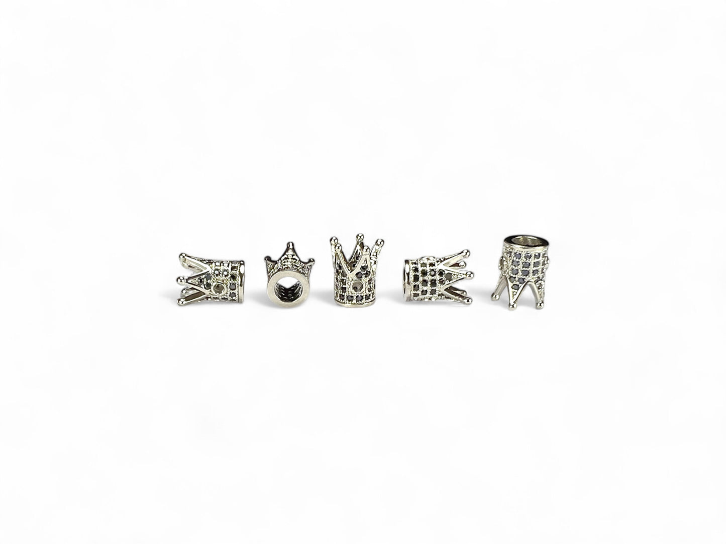 Beads Spacer, Charms, Finding Long Crown Shape Pack of 2