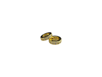 Beads Spacer, Charms, Finding Circle Shape Gold Colour Pack of 2