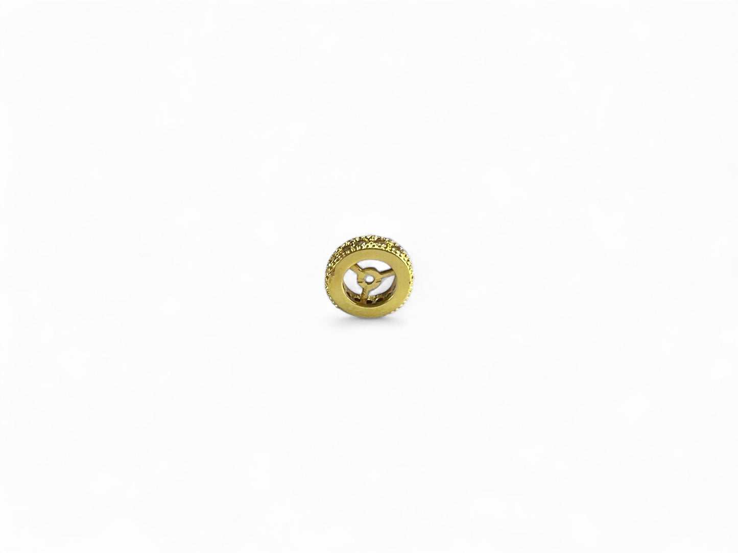 Beads Spacer, Charms, Finding Circle Shape Gold Colour Pack of 2