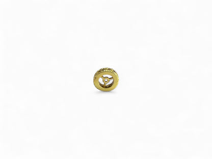 Beads Spacer, Charms, Finding Circle Shape Gold Colour Pack of 2