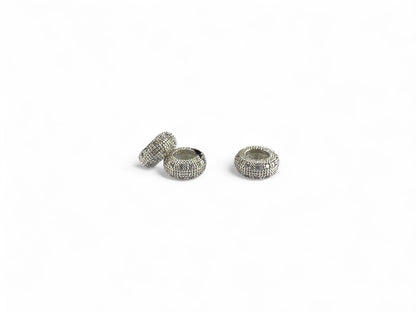 Beads Spacer, Charms, Finding Donut Shape Pack of 2