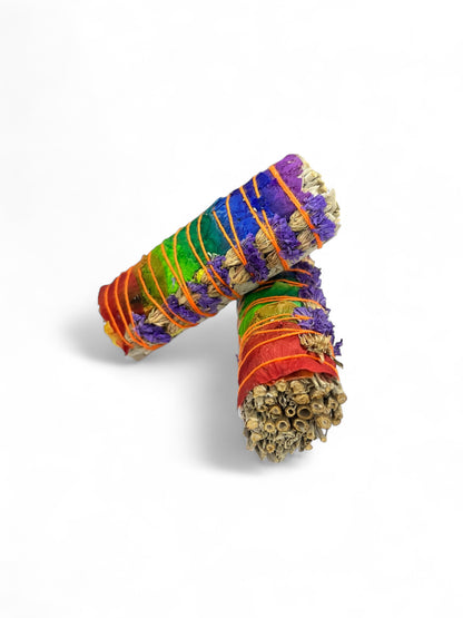 Smudge Kit – Rainbow Rose Sage Bundle Pack of 2