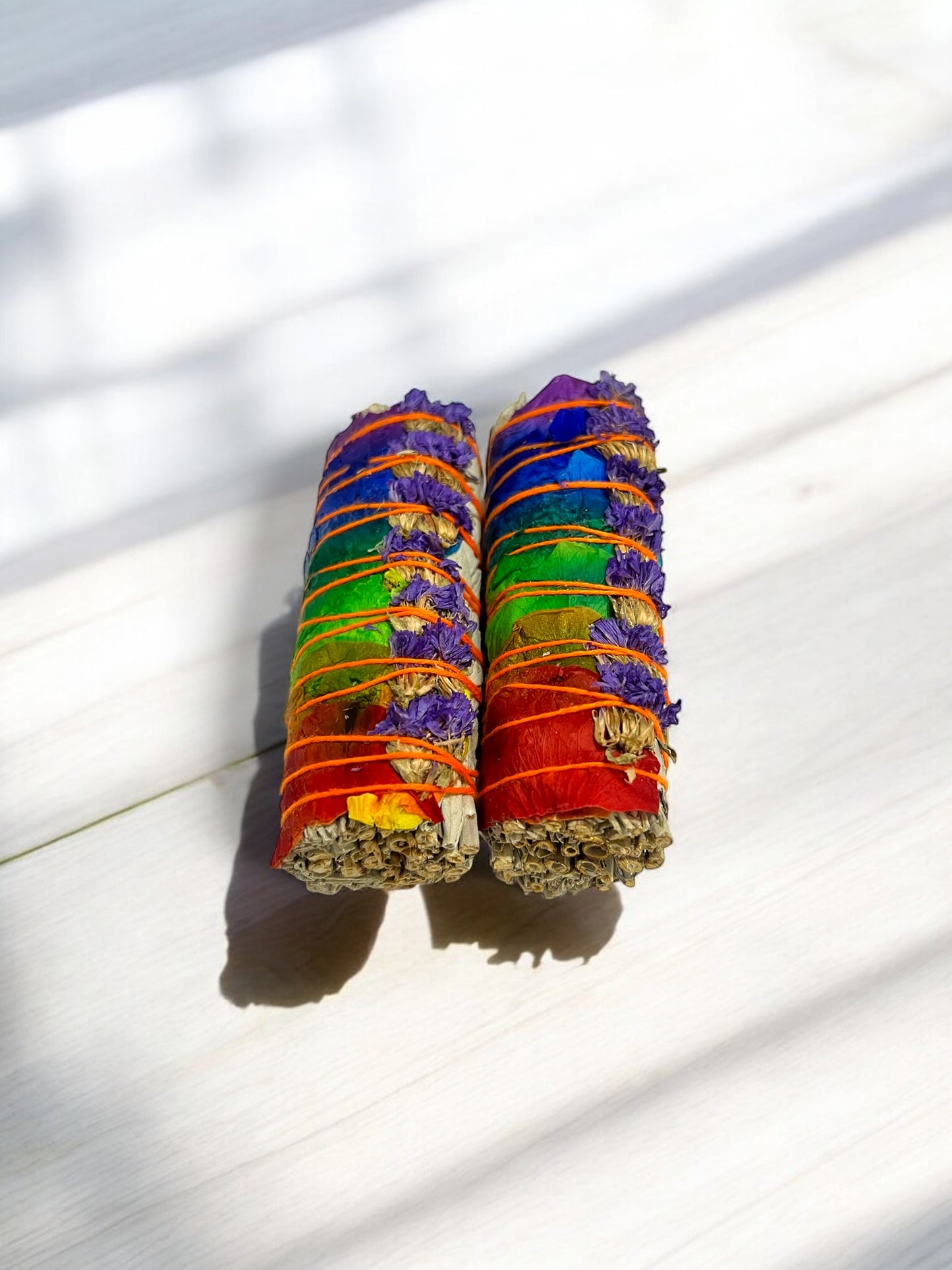 Smudge Kit – Rainbow Rose Sage Bundle Pack of 2