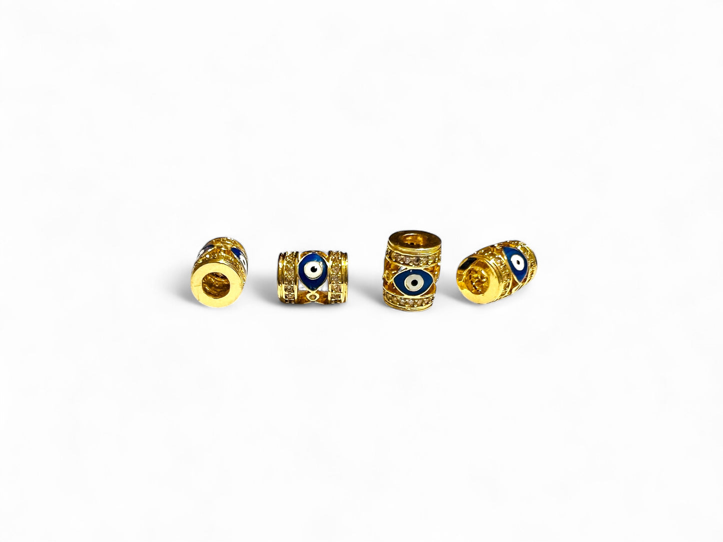 Evil Eye Charm Beads for Jewelry Making – Pack of 2