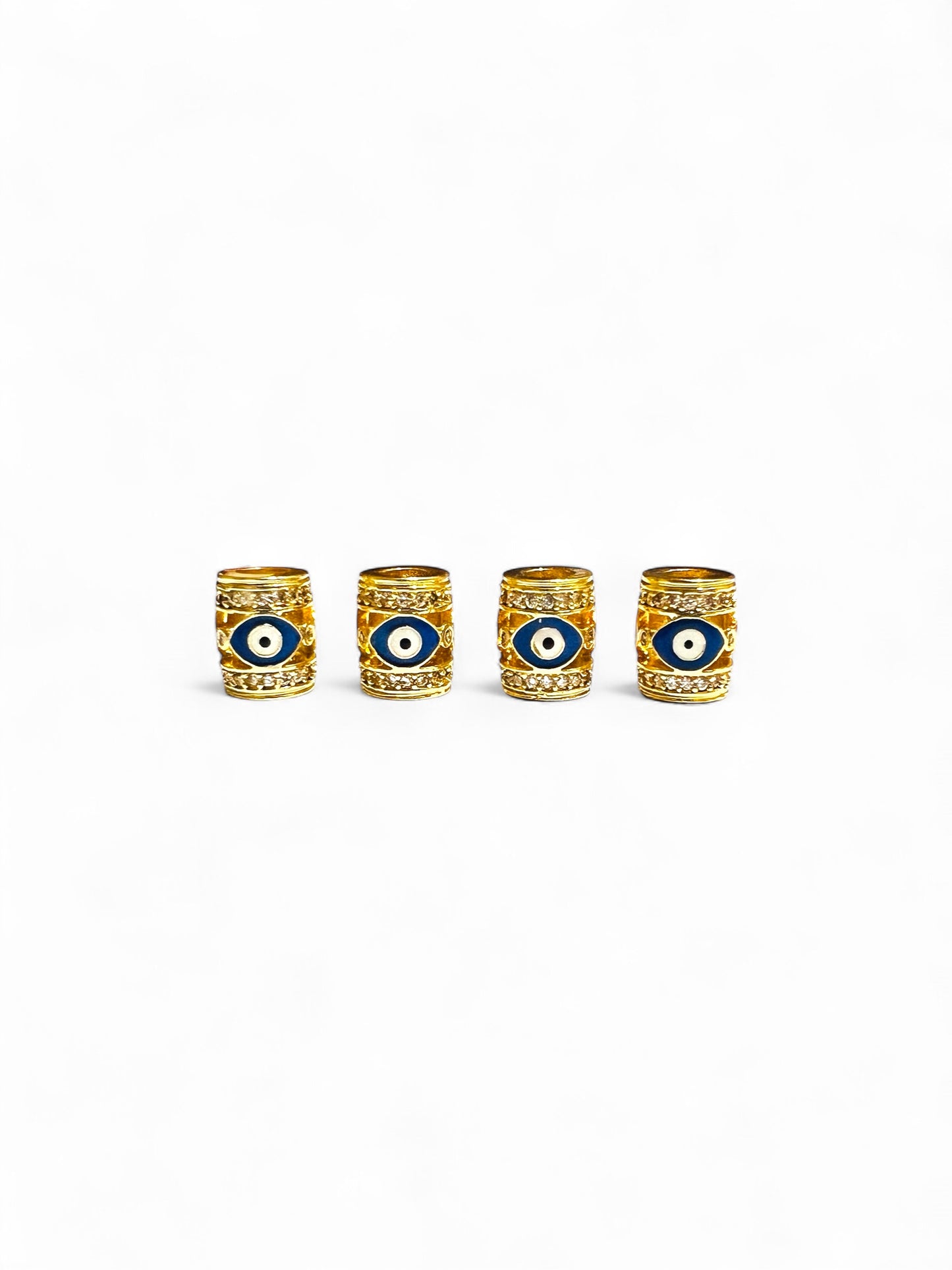 Evil Eye Charm Beads for Jewelry Making – Pack of 2