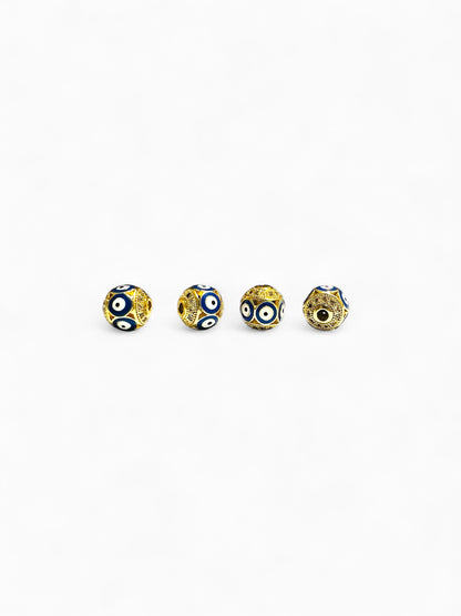 Evil Eye Charm Balls Beads for Jewelry Making – Pack of 2