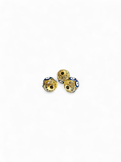 Evil Eye Charm Balls Beads for Jewelry Making – Pack of 2