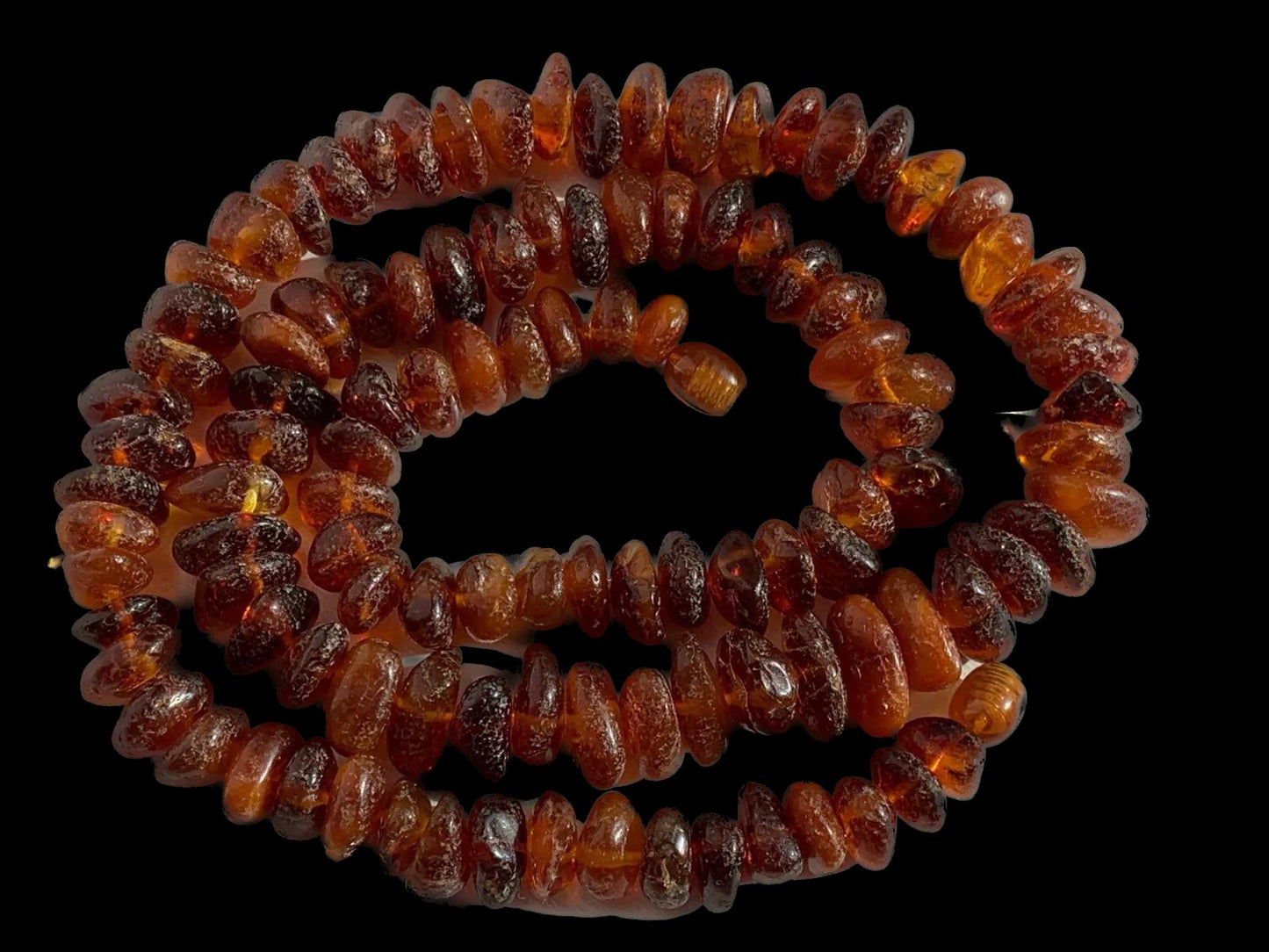 Natural Amber Beads – 5-6mm Smooth Gemstone Strand, 18 Inch Length Perfect for Jewelry Crafting Necklaces, Bracelets Crafting & Accessories