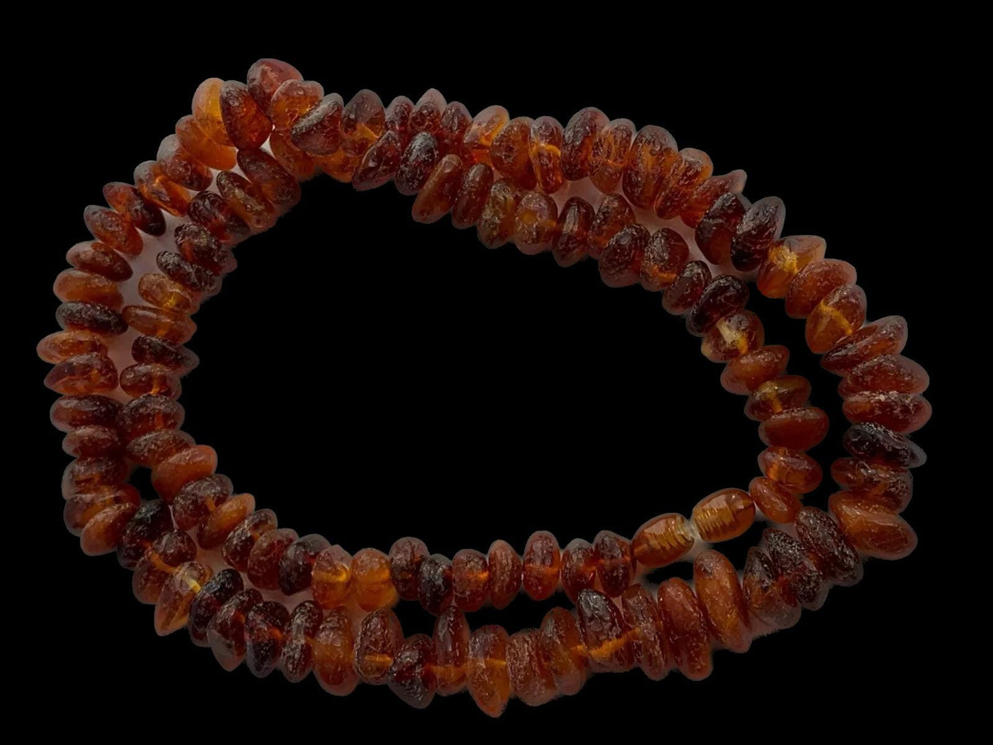 Natural Amber Beads – 5-6mm Smooth Gemstone Strand, 18 Inch Length Perfect for Jewelry Crafting Necklaces, Bracelets Crafting & Accessories