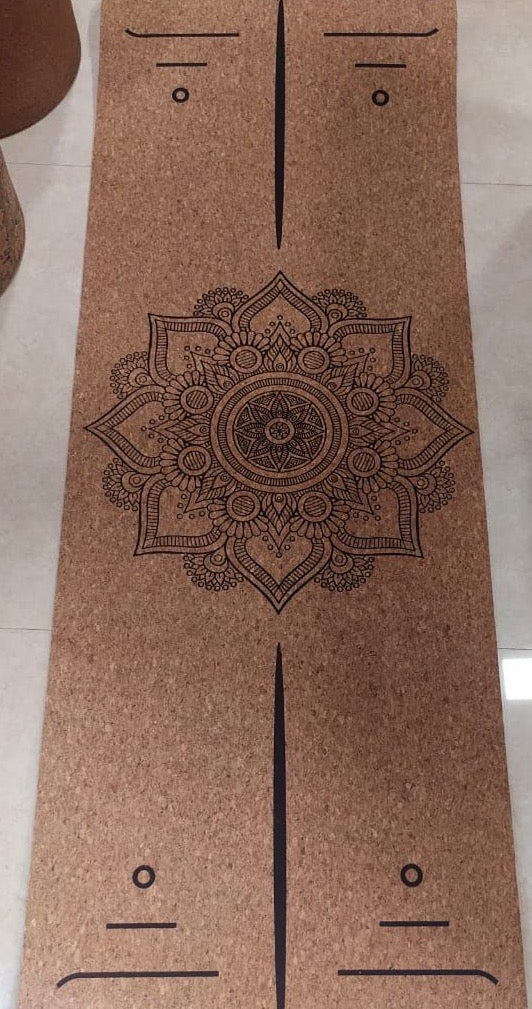 Cork Yoga Mat 6x2 Feet